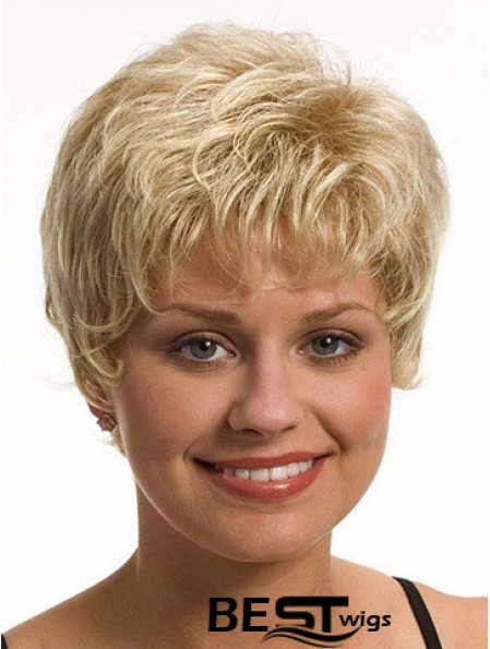 Boycuts Wavy Blonde Capless Best Short Wigs