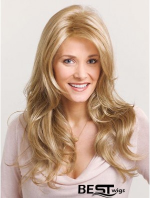 Incredible Blonde Wavy Layered Capless Long Wigs