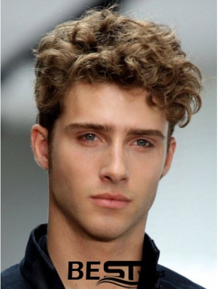 Fashion Blonde Synthetic Wavy Capless Short Boycuts Buy Men Wigs Online