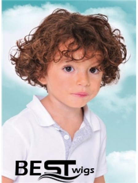 Childs Wig With Capless Curly Style Short Length