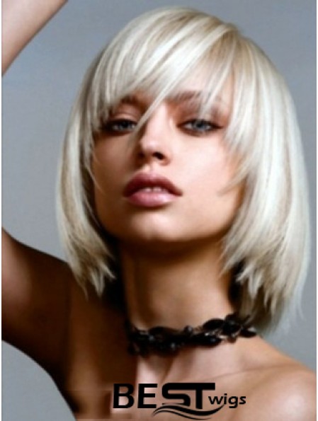 Small Bob Wig With Lace Front Straight Style Chin Length