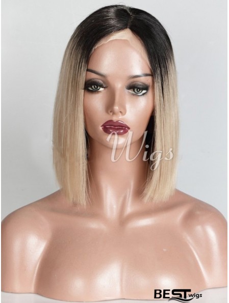 Chin Length Ombre/2 Tone Straight Bobs Incredible African American Wigs