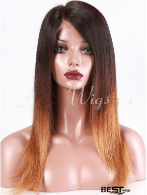 Long Straight Without Bangs Full Lace 18 inch Beautiful Black Women Wigs