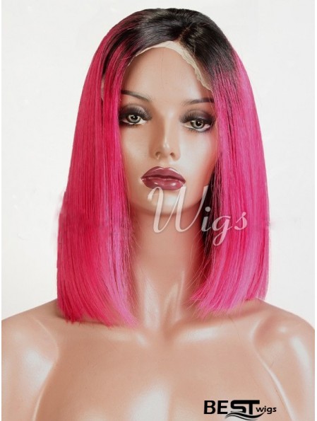 Chin Length Straight Bobs Full Lace 14 inch Sassy Black Women Wigs