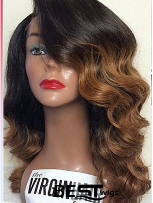 Ombre/2 Lale Front Wavy With Bangs Black Woman Looking For 100% Human Hair
