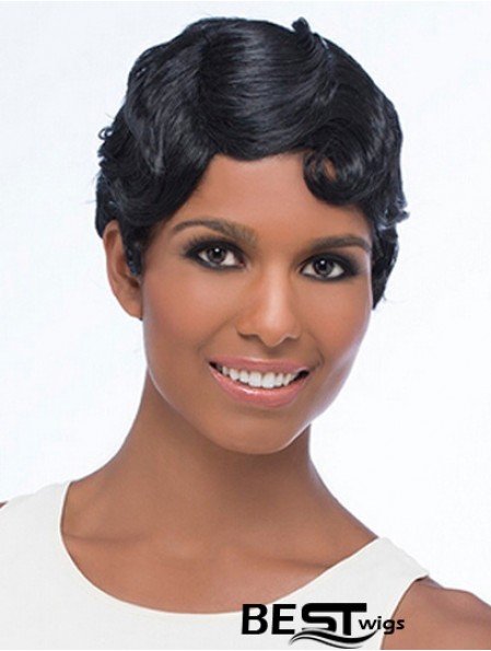 Wavy Black Suitable Short Classic Wigs