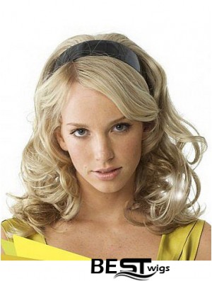 Long Wavy Blonde Gorgeous Synthetic Half Wigs