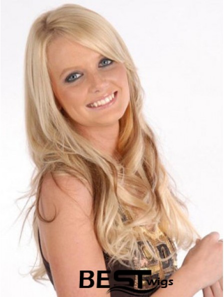 Affordable Blonde Curly Remy Human Hair Clip In Hair Extensions