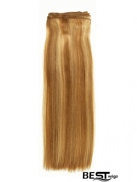 Straight Remy Human Hair Blonde New Weft Extensions
