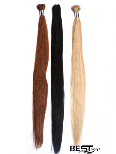 Straight Remy Human Hair Auburn Hairstyles Weft Extensions