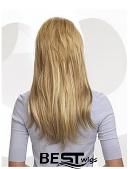 Cheap Blonde Straight Remy Human Hair Clip In Hair Extensions
