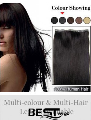 Straight Remy Human Hair Black Incredible Weft Extensions