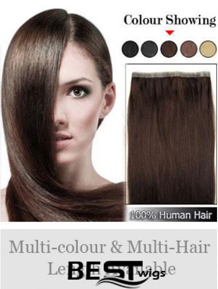 Straight Remy Human Hair Brown Cheapest Weft Extensions