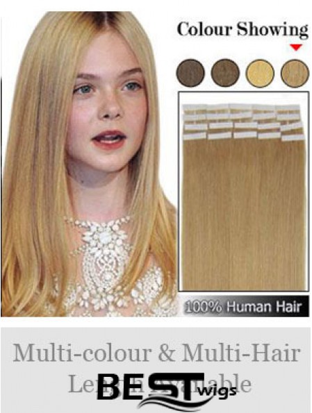 Blonde Straight Perfect Remy Human Hair Tape In Hair Extensions