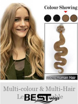 Stylish Blonde Wavy Micro Loop Ring Hair Extensions