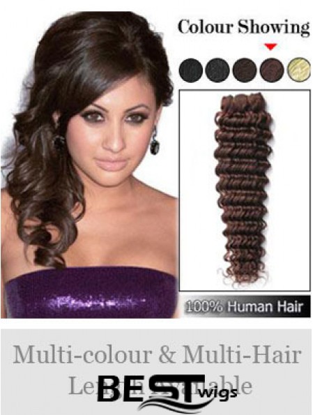 Wavy Remy Human Hair Auburn Sleek Weft Extensions