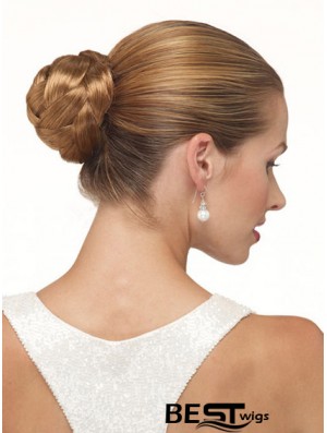 Brown Clip In Hair Buns