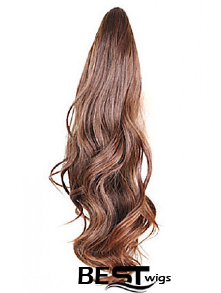 Style Wavy Brown Ponytails