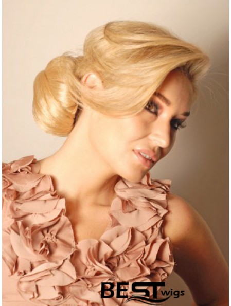 Blonde Hair Piece Bun