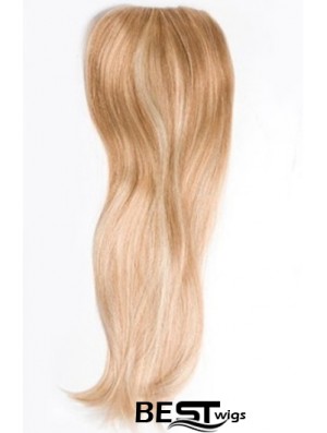 Cheapest Blonde Straight Remy Human Hair Clip In Hairpieces