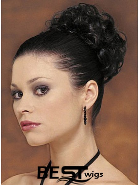 Black Big Bun Hair Piece