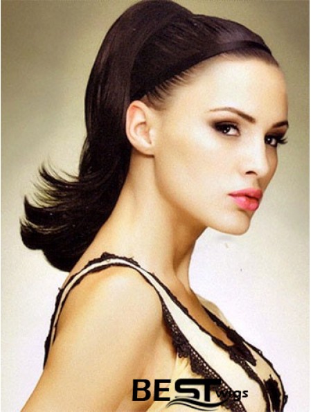 No-Fuss Auburn Straight Synthetic Clip In Hairpieces