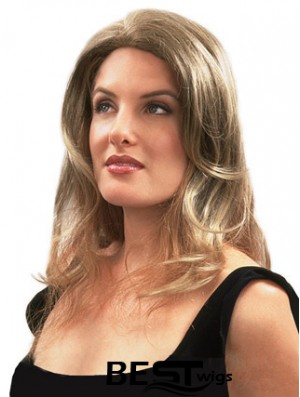 Natural Blonde Wavy Remy Human Hair Clip In Hairpieces