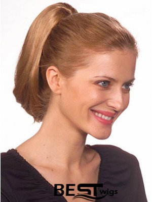 Fashionable Straight Brown Ponytails