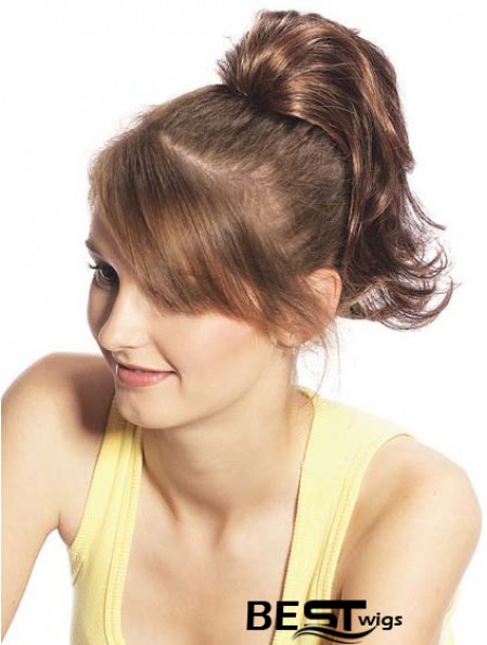 Amazing Wavy Brown Ponytails